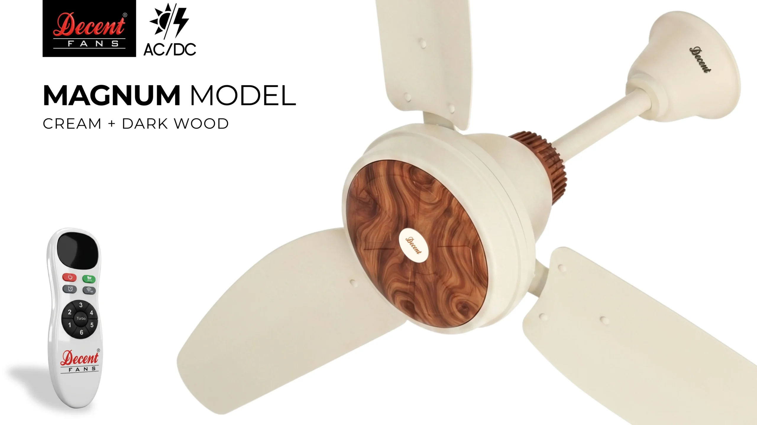 MAGNUM — CREAM / DARK WOOD