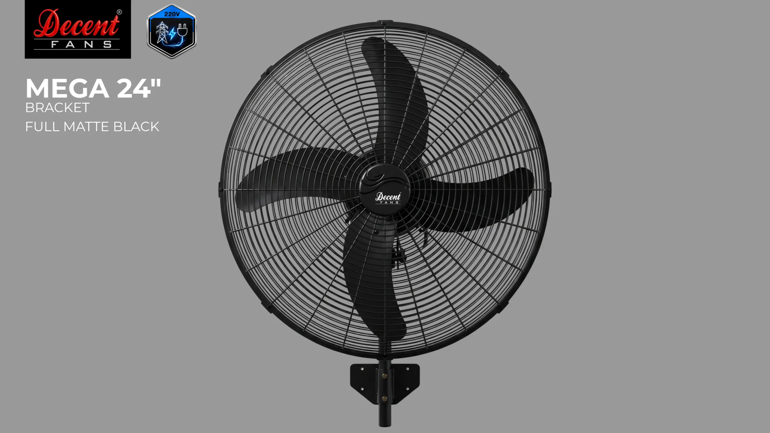 MEGA 24" — FULL MATTE BLACK