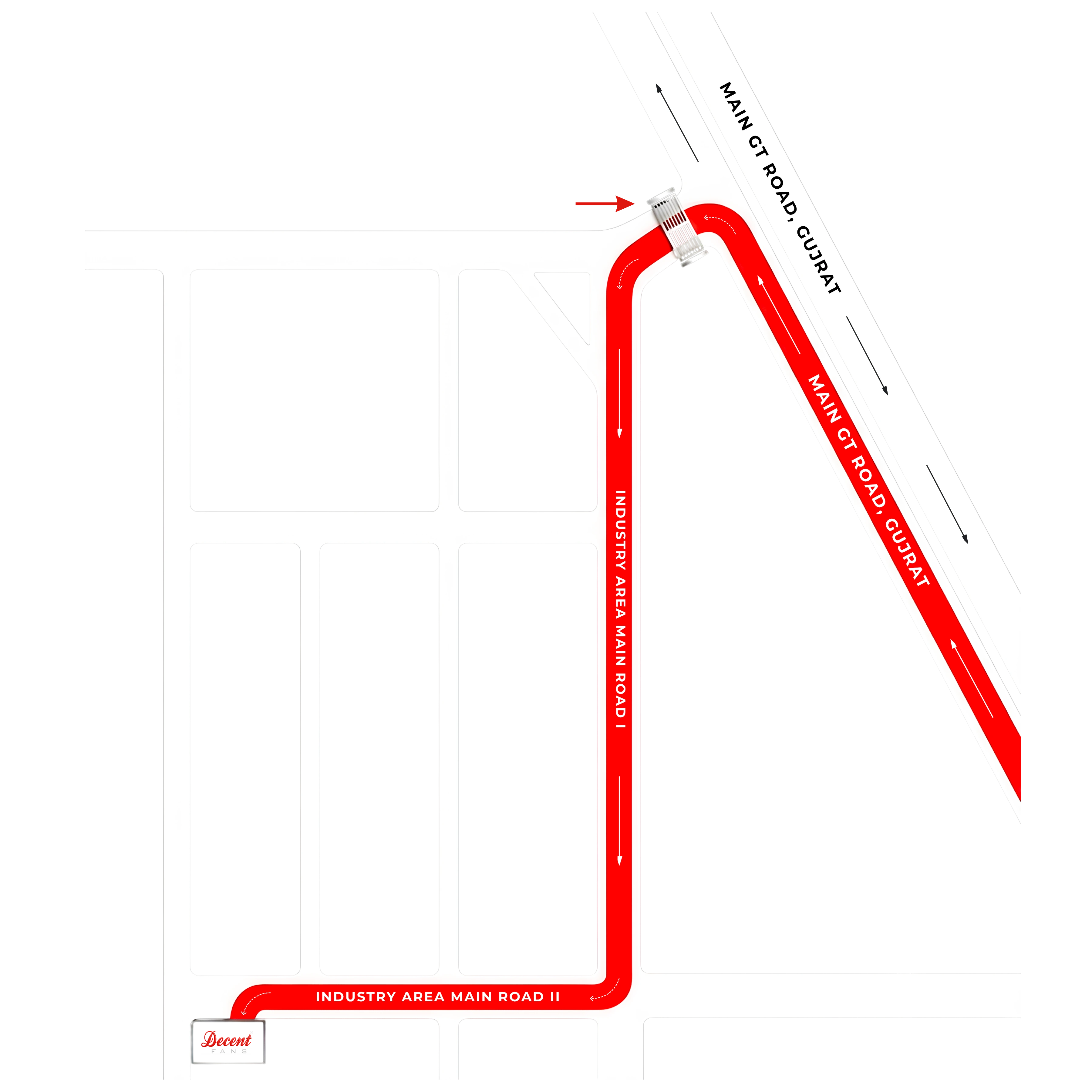 Decent Fans Factory Location Map